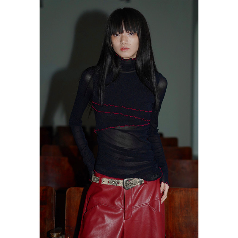 坏品味西部 原创小众设计网纱纯色长袖T恤打底衫女,女装/女士精品,卫衣/绒衫,淘宝优惠券,粉丝福利购,淘宝优惠卷