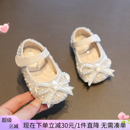 女宝宝软底学步鞋小童鞋皮鞋女童公主鞋子婴儿童春秋季新款单鞋夏