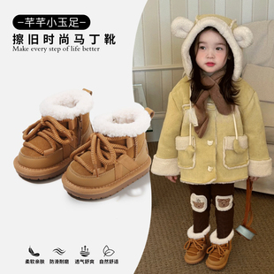 婴儿步前鞋2025冬新款软底学步鞋宝宝鞋女童鞋加绒保暖雪地靴棉鞋