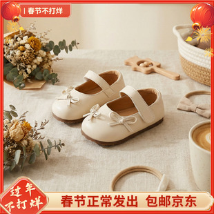 春季新款儿童稳步鞋女宝洋气公主鞋小童单鞋复古百搭步前鞋软底鞋