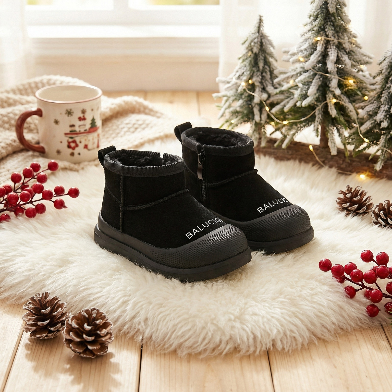 2025冬季新款宝宝棉靴男童女孩防滑雪地靴儿童包头加厚保暖稳步鞋,童鞋/婴儿鞋/亲子鞋,棉靴,淘宝优惠券,粉丝福利购,淘宝优惠卷