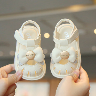 女宝宝学步鞋夏季女童鞋子1一3岁婴幼儿鞋儿童凉鞋软底防滑包头鞋