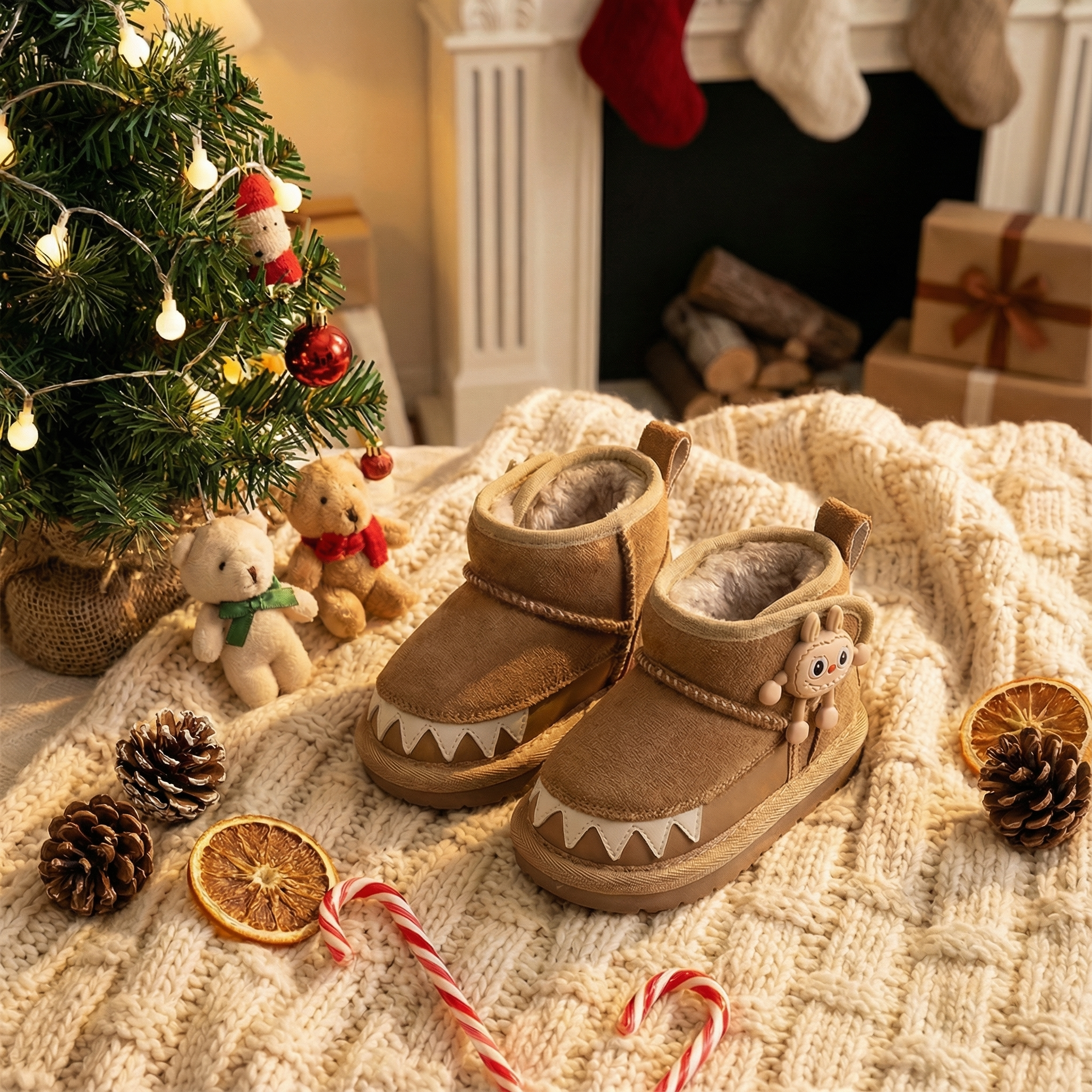 冬季新款婴儿卡通魔术贴雪地靴男童软底防滑棉鞋女童加绒棉靴宝宝,童鞋/婴儿鞋/亲子鞋,雪地靴,淘宝优惠券,粉丝福利购,淘宝优惠卷