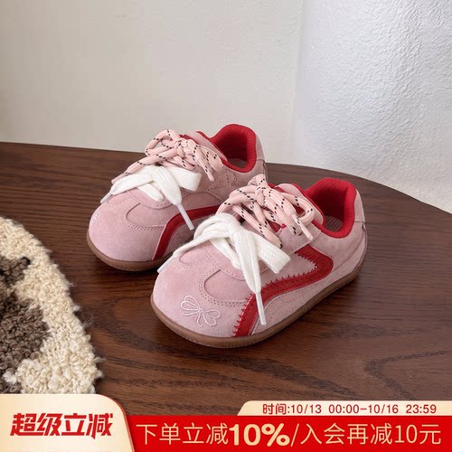 女童体考鞋2026新款运动鞋男宝宝软底机能鞋宝宝防滑板鞋秋德训鞋