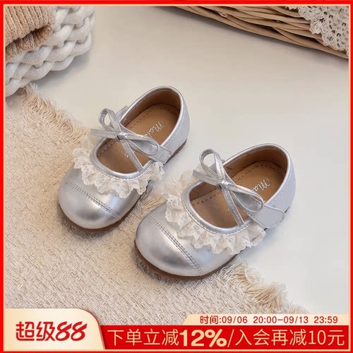 女童软底稳步鞋秋季新款室内鞋婴儿防滑小皮鞋韩版小月龄宝宝鞋子