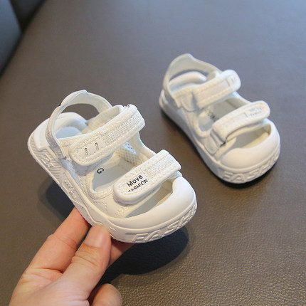 小童鞋子夏季学步鞋软底包头鞋1一2岁3男童休闲款凉鞋女童宝宝鞋0