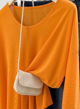 小众学生慵懒舒适薄款防晒长袖罩衫上衣夏季面膜T恤女别致显嫩ins