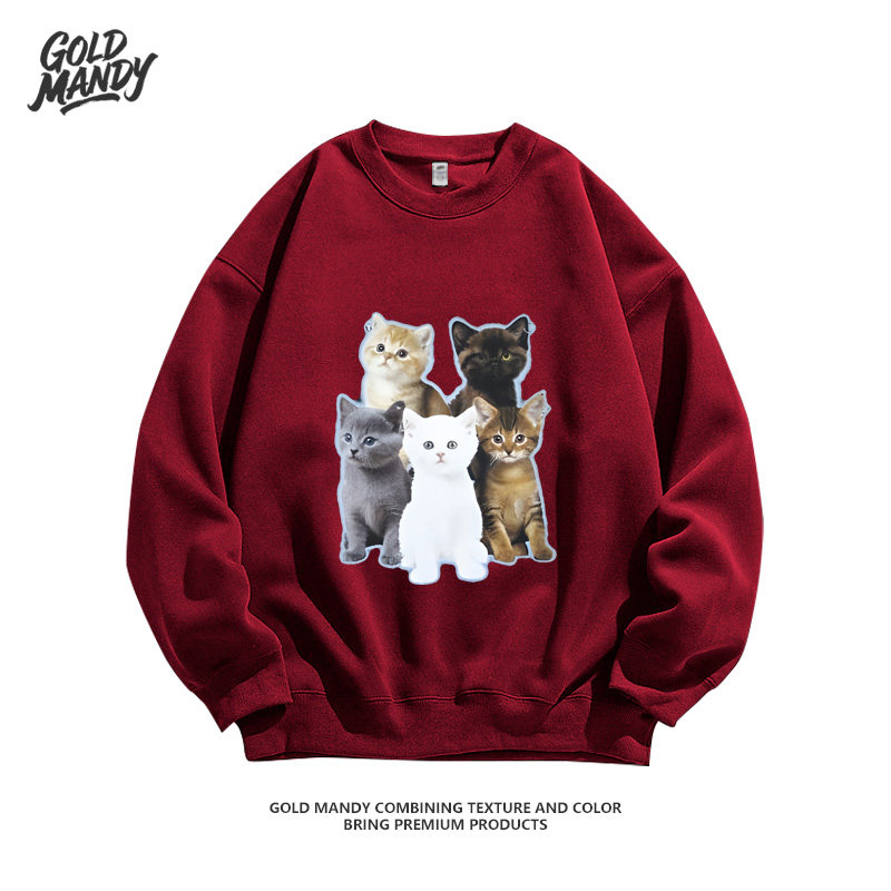 MEOVV 小猫韩女团爱豆粉丝周边应援设计百搭重磅纯棉卫衣男女同款