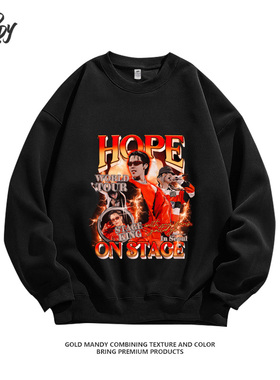 Jhope郑号锡BTS防弹少年团应援服重磅潮牌纯棉卫衣粉丝男女款宽松