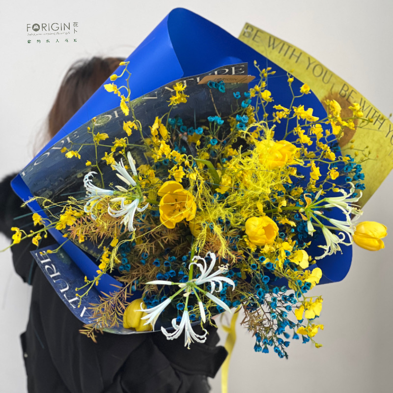 跨年宵烟花感设计款花束北京同城