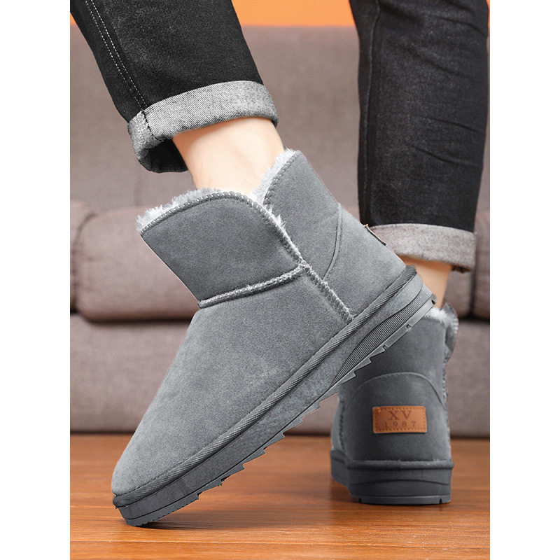 雪地靴男士加绒加厚保暖大棉鞋一脚蹬时尚面包鞋户外防滑东北棉靴,运动鞋new,运动休闲鞋,淘宝优惠券,粉丝福利购,淘宝优惠卷