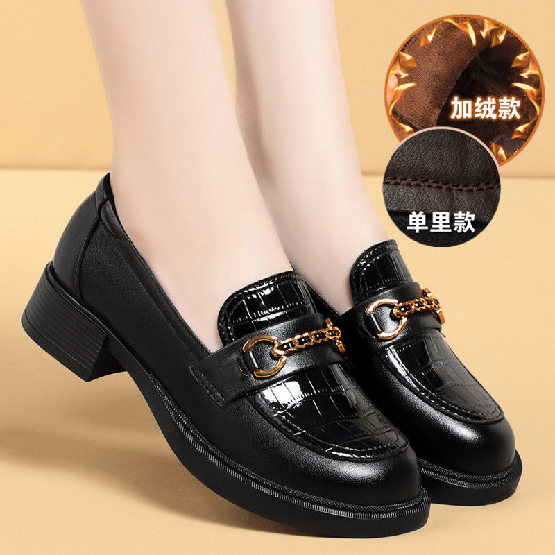 舒适春秋新款网红乐福鞋女士加绒皮鞋软皮软底女鞋皮鞋学院风鞋子,运动鞋new,运动休闲鞋,淘宝优惠券,粉丝福利购,淘宝优惠卷