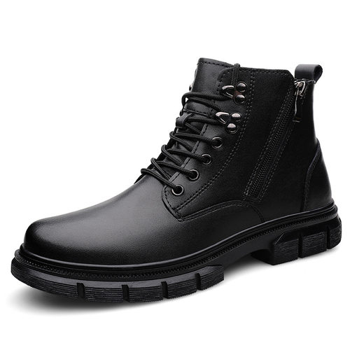 马丁靴男款新款秋冬季英伦风复古秋季机车高帮工装靴子男百搭牛皮