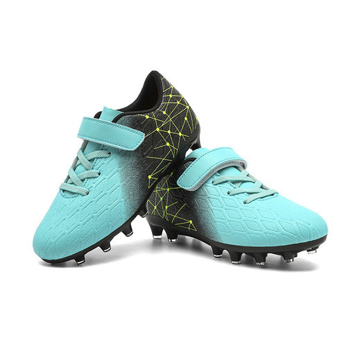 新款男女童碎钉魔术贴足球鞋专业训练球鞋学生长钉运动鞋29-39码