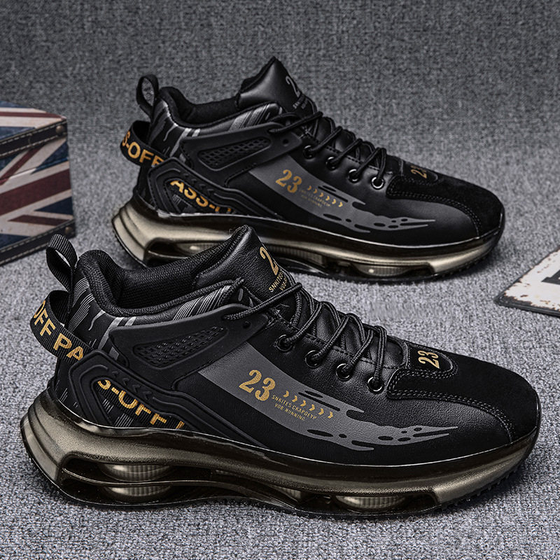 跨境新款时尚冬季男鞋新款气垫初中学生跑鞋潮流运动鞋休闲加绒,运动鞋new,运动休闲鞋,淘宝优惠券,粉丝福利购,淘宝优惠卷