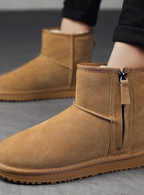 DK08冬季雪地靴棉鞋加绒保暖靴加棉男鞋潮鞋高帮户外