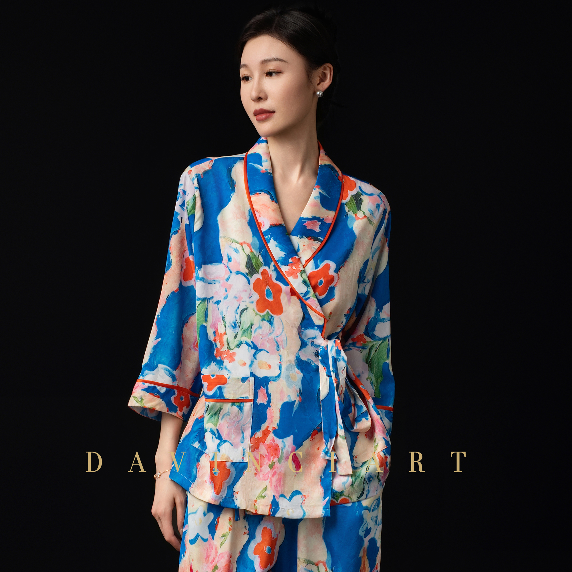 高级感气质真丝绸睡衣女