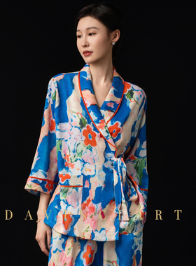 高级感气质绿真丝绸睡衣女 2026春夏季时尚网红薄款V领冰丝家居服
