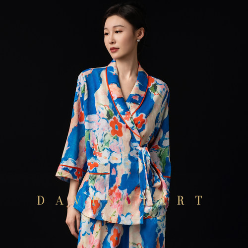 高级感气质真丝绸睡衣女