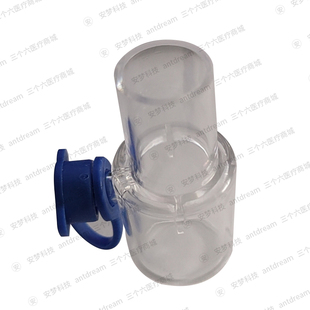 适用呼吸机管路三通旁流呼末二氧化碳采样管鲁尔接头气路适配器