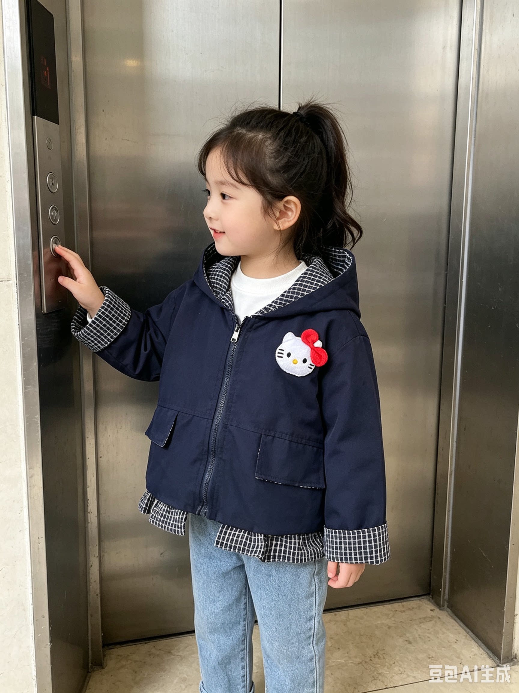 女童外套春秋款2026新款儿童洋气时髦夹克上衣中大童女孩秋季衣服