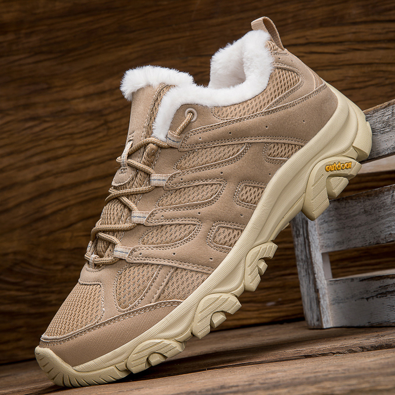 36-46大码跨境冬季加绒保暖情侣鞋新款百搭户外登山徒步男女 鞋子