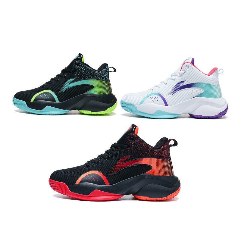 篮球鞋男2025新款春夏季飞织透气青少年学生比赛训练鞋实战运动鞋