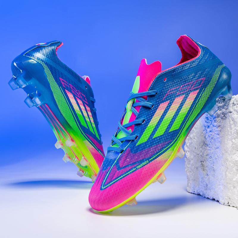 代发海外跨境莆田欧洲杯飞织足球鞋男低帮长钉人造草地训练运动鞋