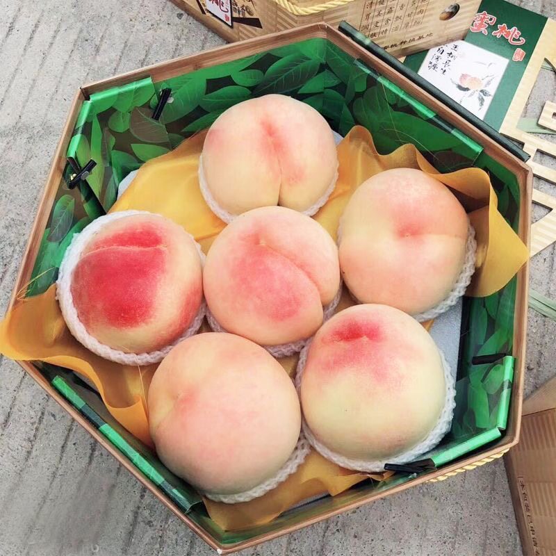 【头茬现摘】山西小白桃白红粉水蜜桃新鲜脆甜多汁毛桃产地直发SS