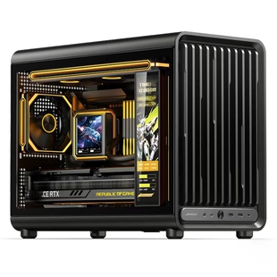 乔思伯JONSBO电脑机箱D33格栅面板风道桌面小机箱支持360水冷