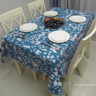 新品布洛特帆布印花桌布 欧式田园布艺餐桌布桌垫台布茶几盖布