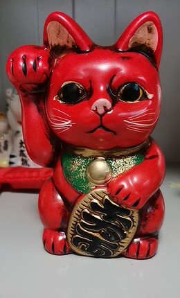 Yes 常滑烧日本进口招财猫陶瓷储钱罐摆件开业礼品生日礼物 16厘