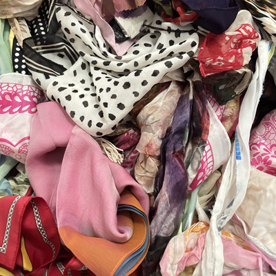 真丝双绉斜纹绸雪纺乔其纱方巾