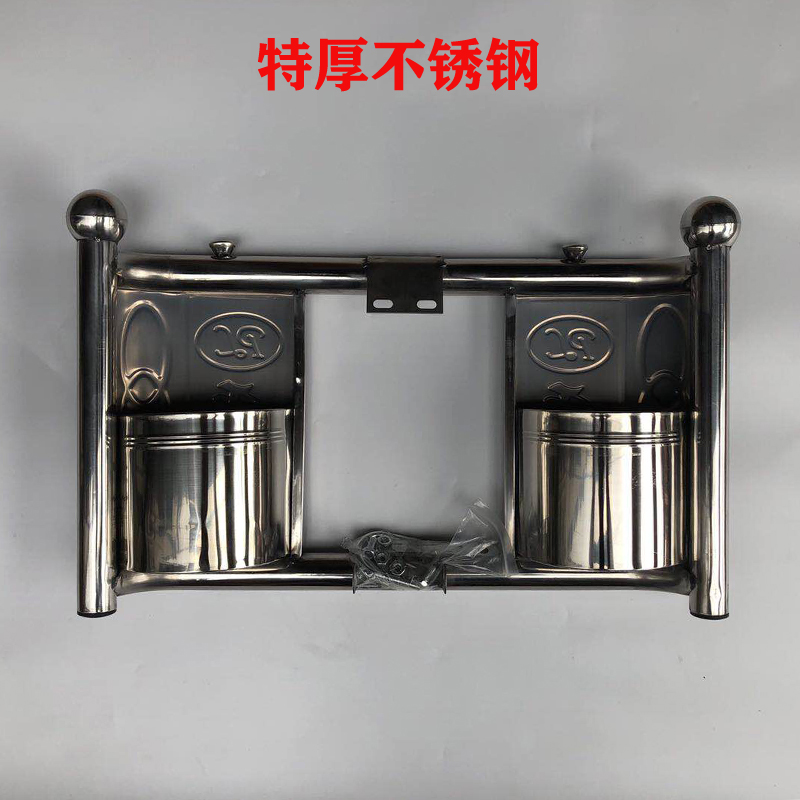 特厚不锈钢保险杠全钢带桶摩托车