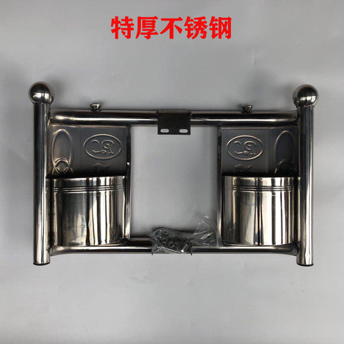 特厚不锈钢保险杠全钢带桶摩托车