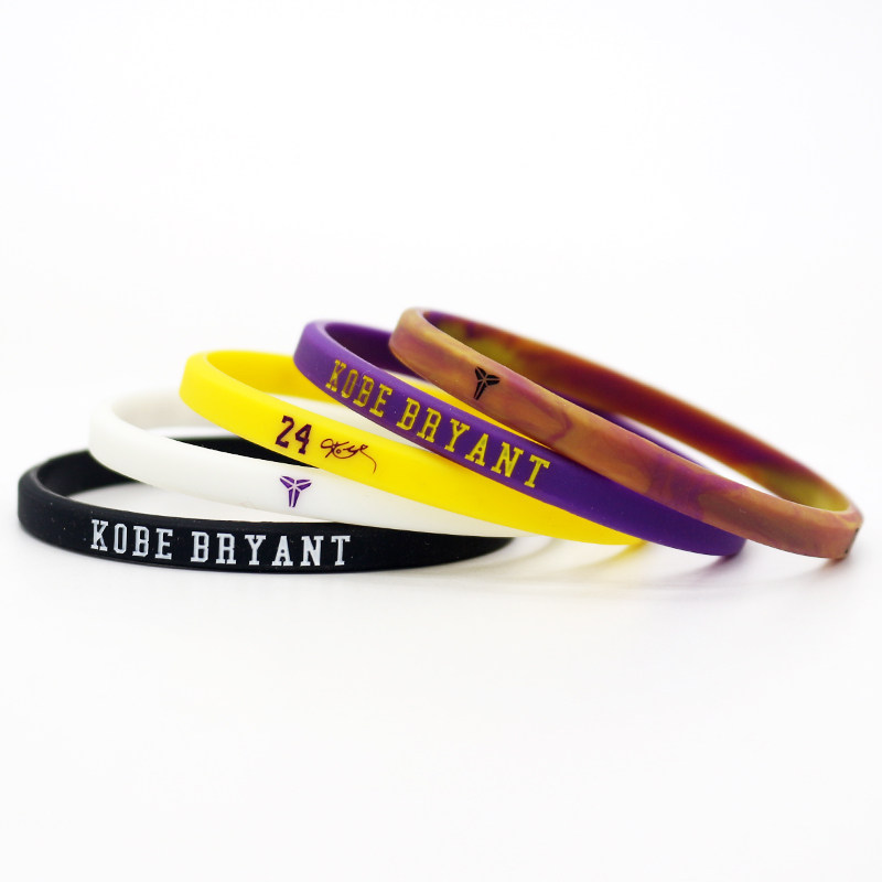 篮球手环细款球星运动詹姆斯科比欧文库里艾弗森学生硅胶腕带男