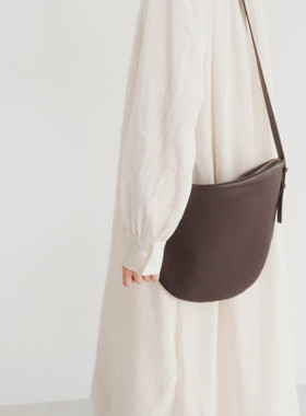 JOYDIVISION 大号月牙包 真皮复古日系hobo单肩斜挎女士包包