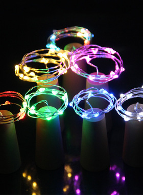 亚马逊爆款20灯led瓶塞灯串红酒瓶灯 低压环保创意铜线灯led灯