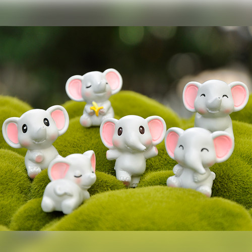 水云左边小摆件小呆象现货