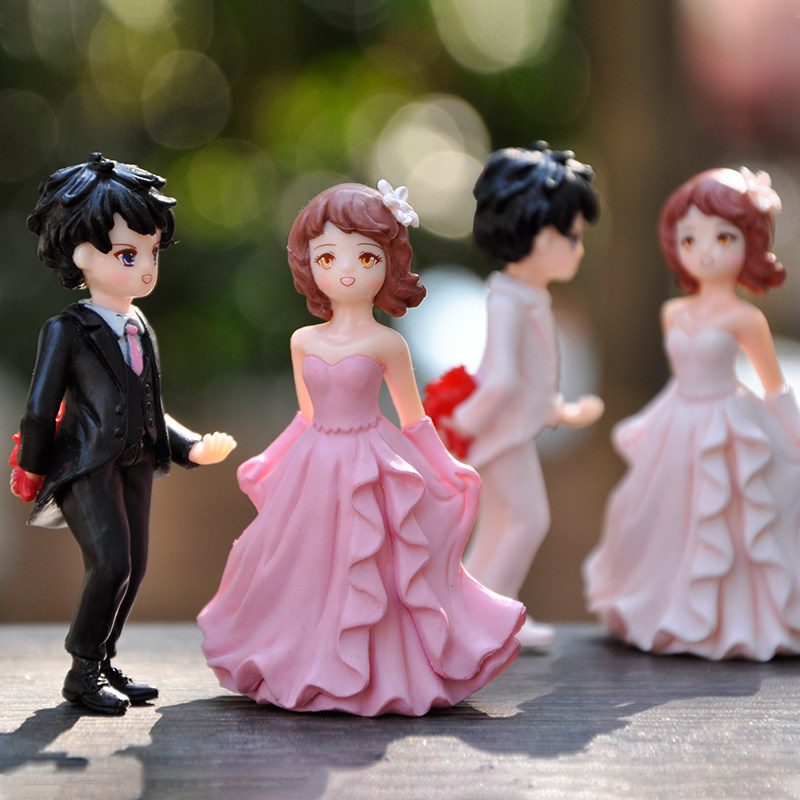 新品新郎新娘人偶手办模型卡通求婚情侣男孩女孩玩偶盲盒蛋糕装饰,模玩/动漫/周边/娃圈三坑/桌游,潮玩盲盒,淘宝优惠券,粉丝福利购,淘宝优惠卷