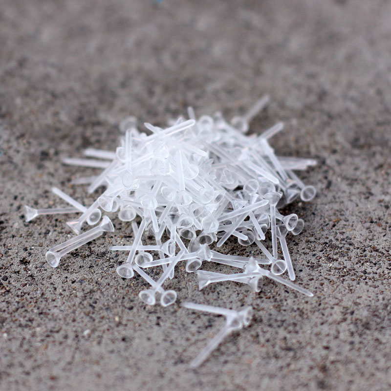 水云左边 苔藓微景观公仔 多肉摆件底部 固定针棒 DIY材料 20个装