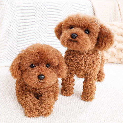 仿真泰迪犬狗狗毛绒公仔玩偶