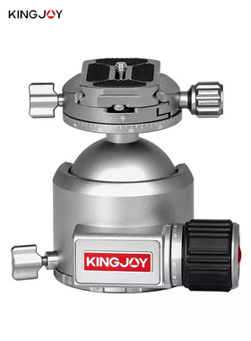 劲捷（KINGJOY）T50X 单反相机稳定拍摄三脚架铝合金全景球形云台