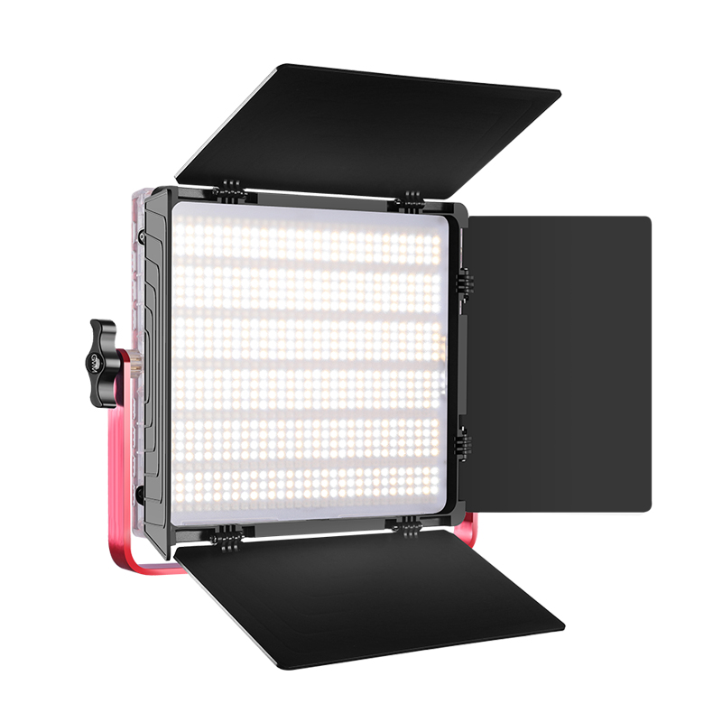 GVM摄影灯1200D补光灯RGB色温可调led拍照人像采访常亮灯电池套装