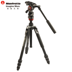 曼富图Befree铝合金反折MVKBFRT-LIVE相机三脚架摄像液压云台套装
