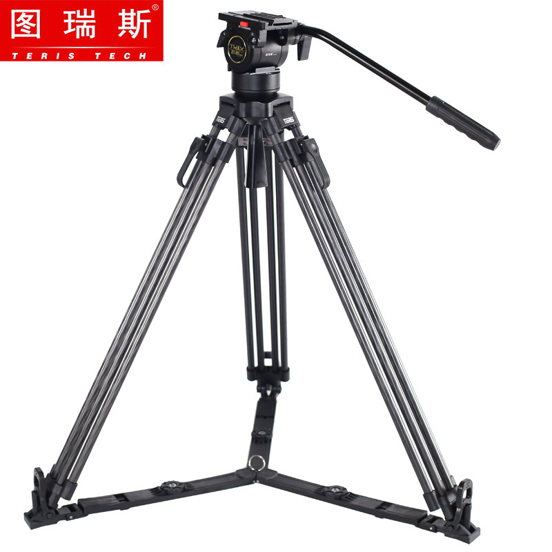 图瑞斯 TX-V5T PLUS 稳定拍摄摄影摄像 碳纤维三脚架液压云台套装