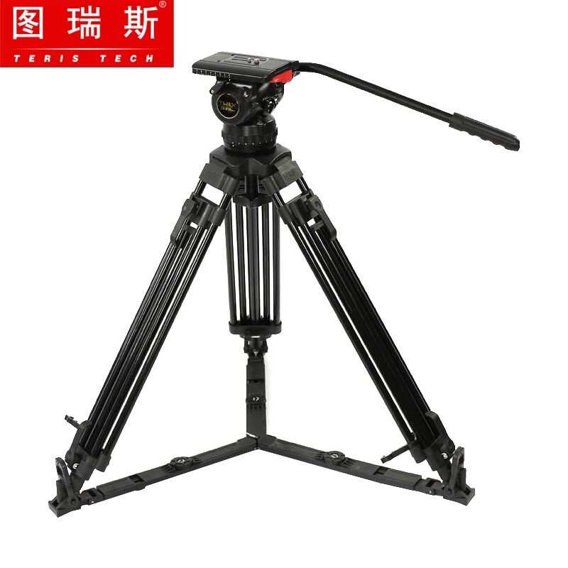 图瑞斯 TX-V18L PLUS 摄像机铝合金三脚架液压阻尼云台套装