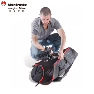 曼富图MB 加厚大型三角三脚架摄影灯架背包100cm MBAG100PN