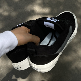 knu 胖胖面包鞋 男女复古休闲百搭运动滑板鞋 skool黑白灰低帮经典