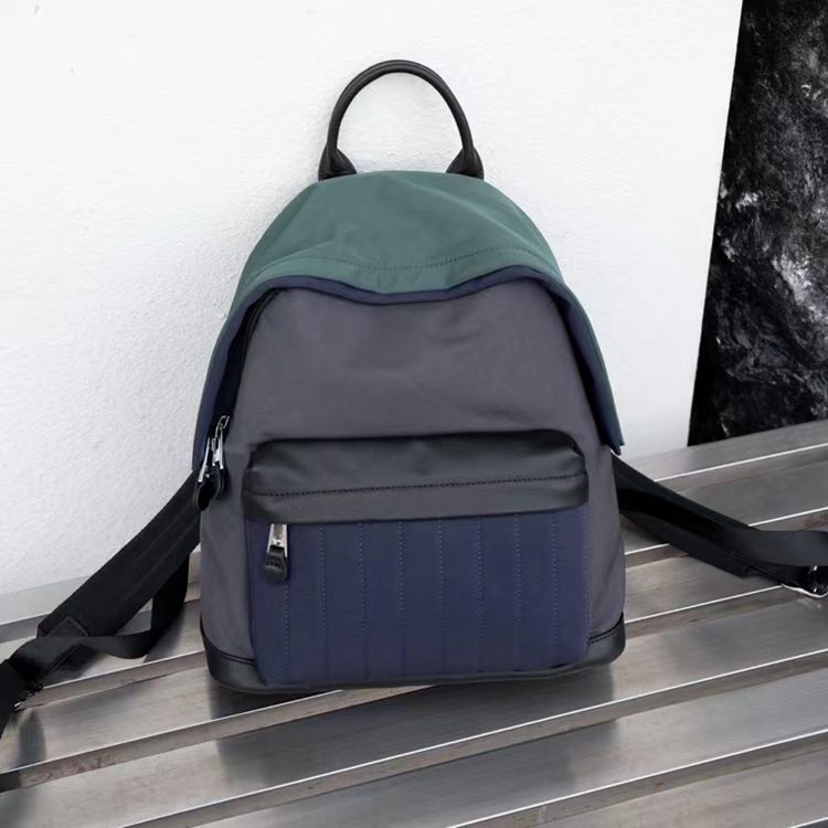 新款防水布撞色设计超洋气双肩包